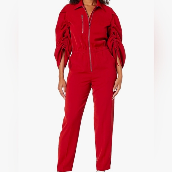 The Drop Kass_stylz Flame Scarlet Jumpsuit XL NWT - Picture 1 of 9